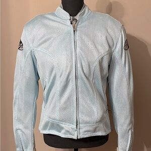 Ladies Joe Rocket Motorcycle Jacket with matching gloves.